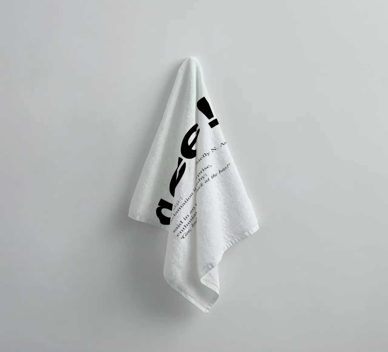 The gee interjection badhanddoek van Matěj Kašpar Jirásek