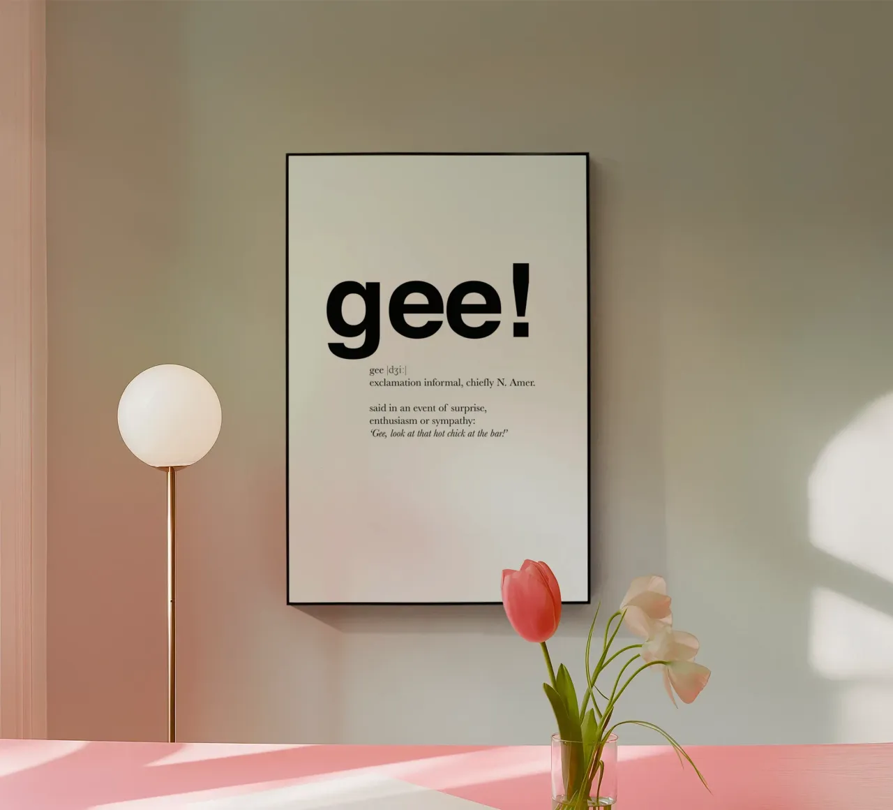 The gee interjection plexiglass da Matěj Kašpar Jirásek