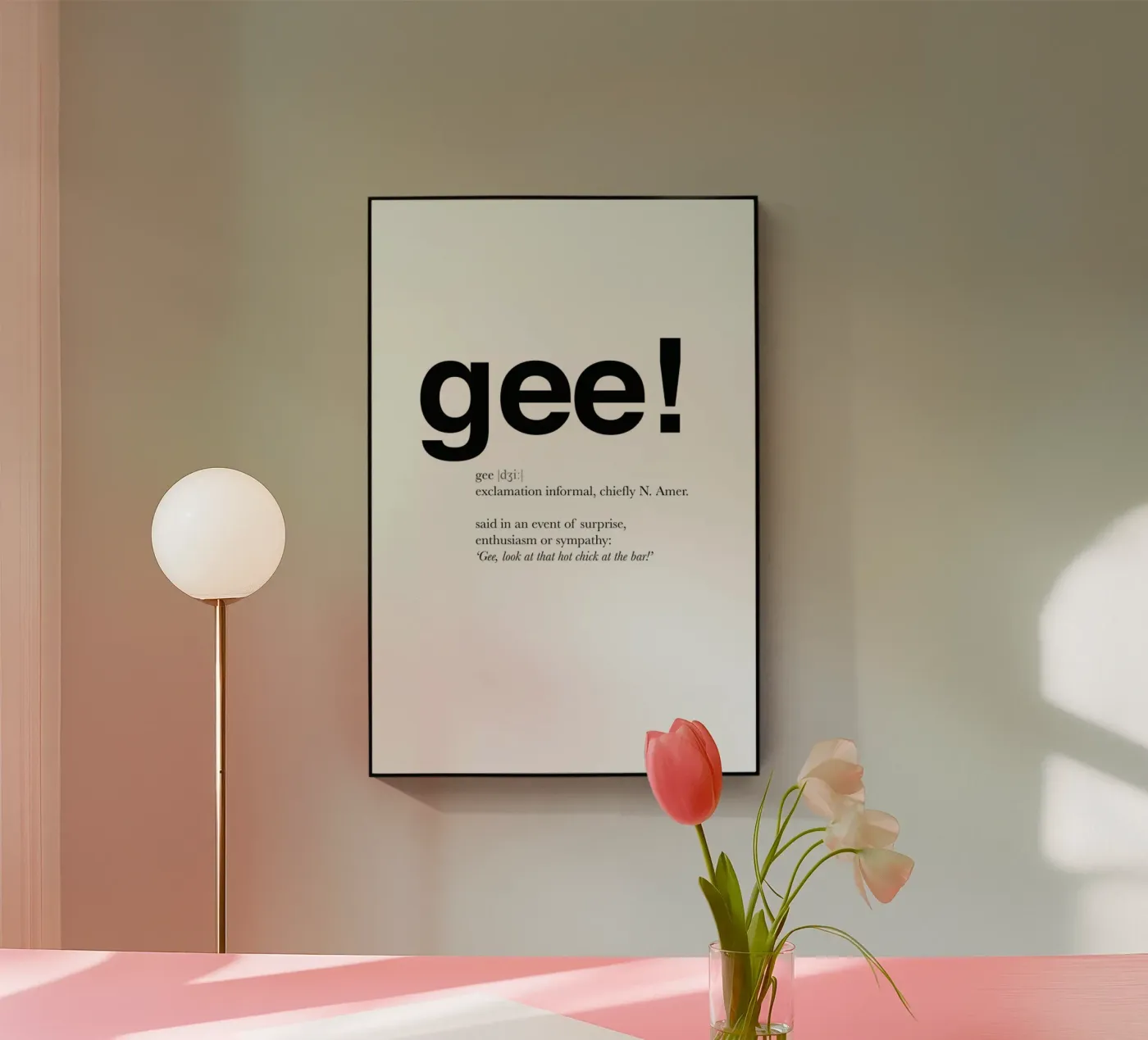 The gee interjection plexiglass da Matěj Kašpar Jirásek