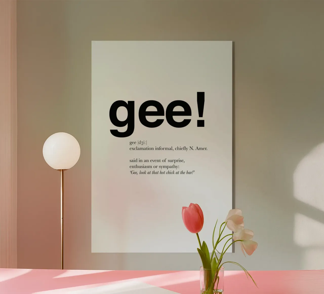 The gee interjection plexiglass da Matěj Kašpar Jirásek