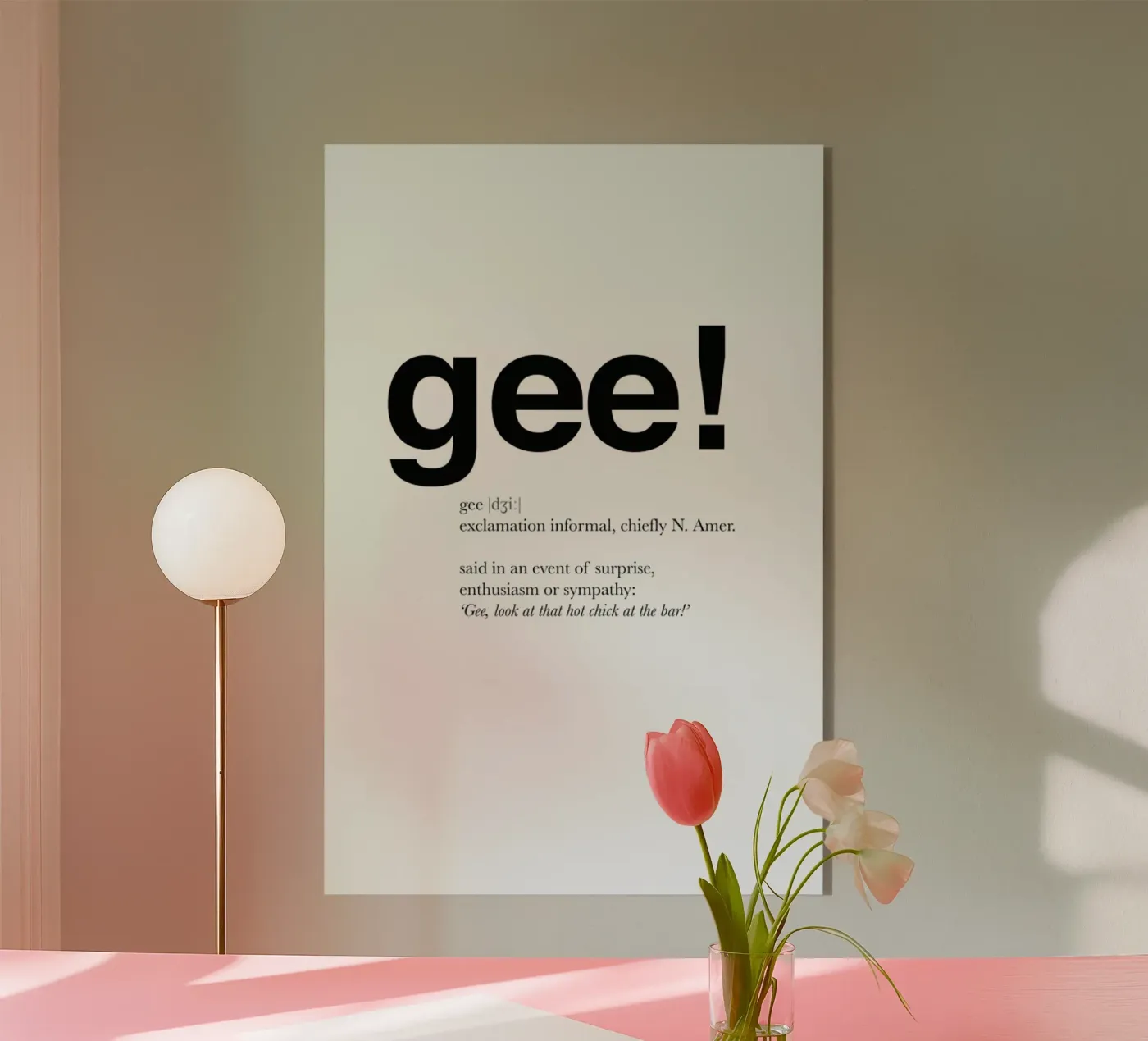 The gee interjection plexiglass da Matěj Kašpar Jirásek