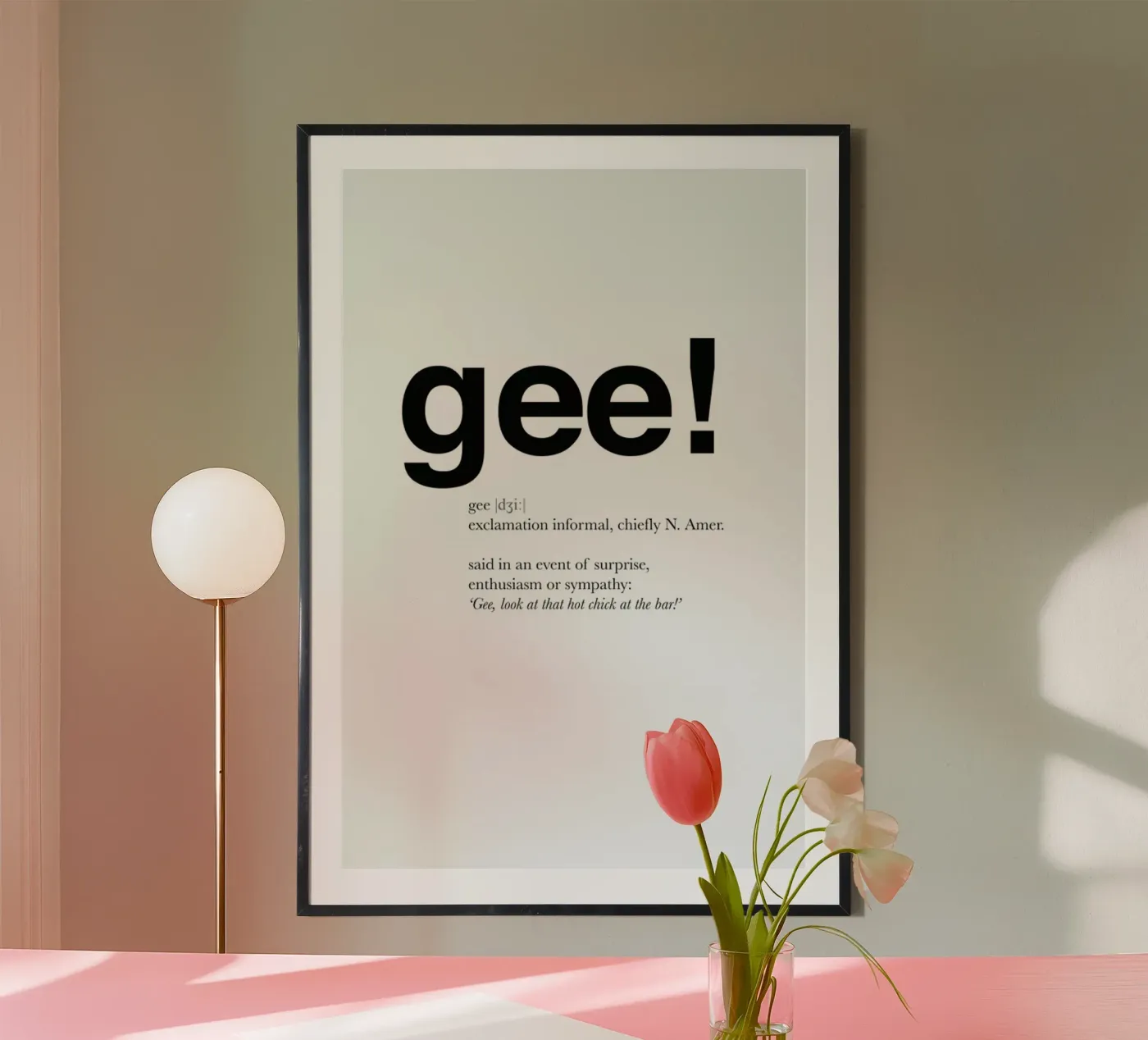 The gee interjection Poster von Matěj Kašpar Jirásek