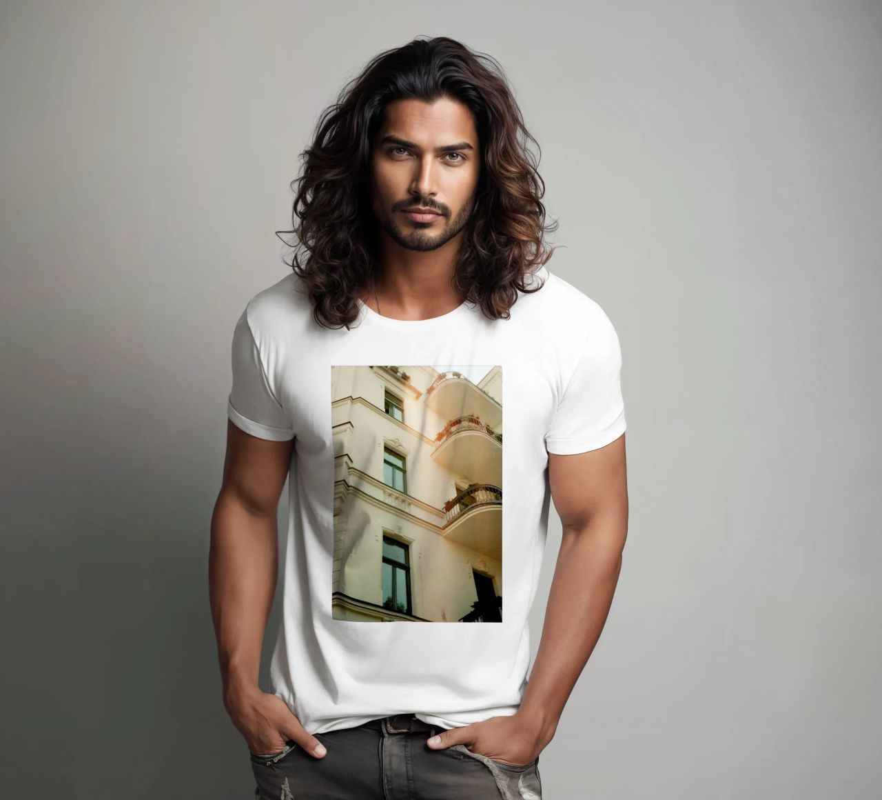 Analog Series Flares On Architecture t-shirt da Sebastian Hilgetag