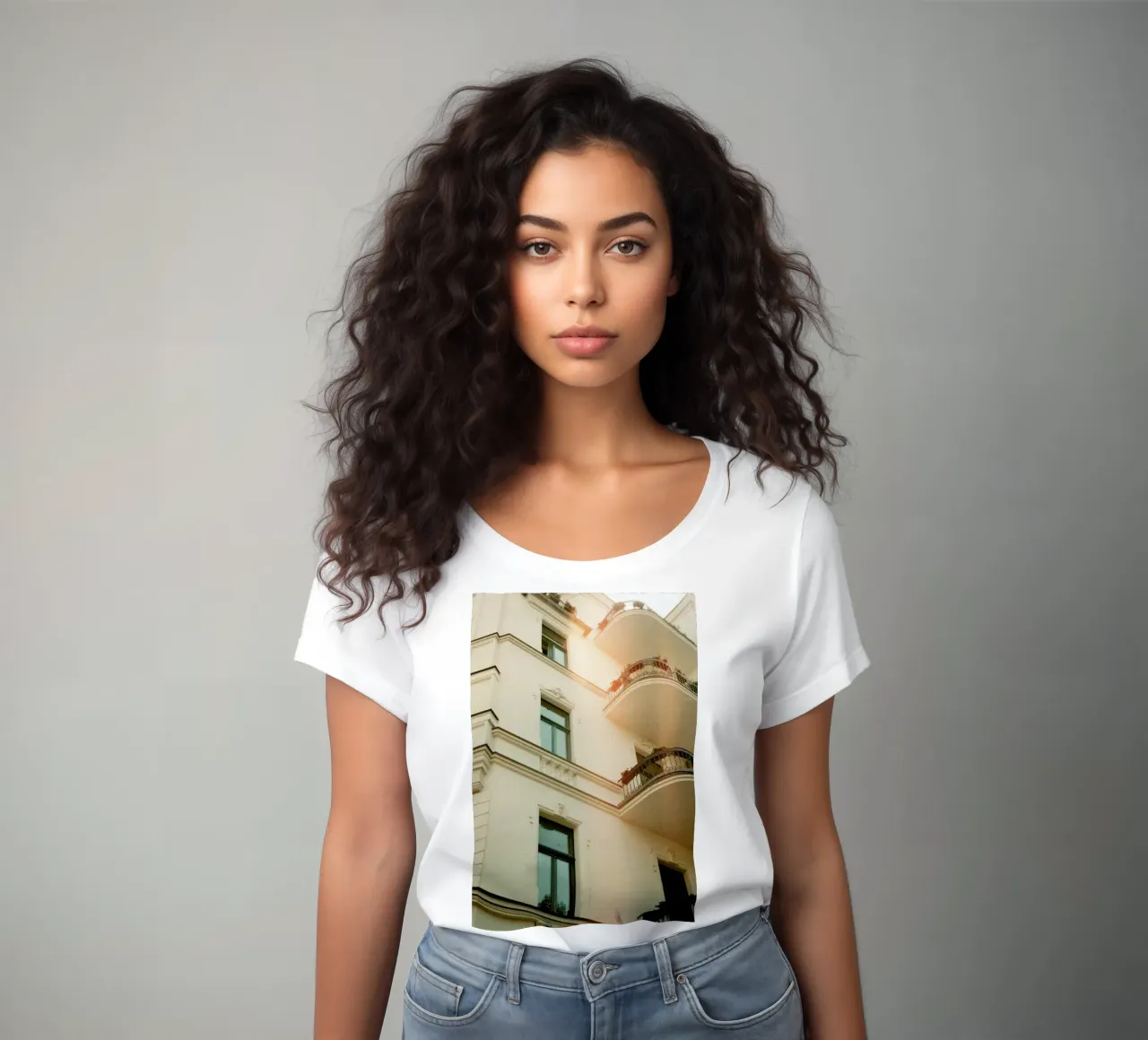 Analog Series Flares On Architecture t-shirt da donna da Sebastian Hilgetag