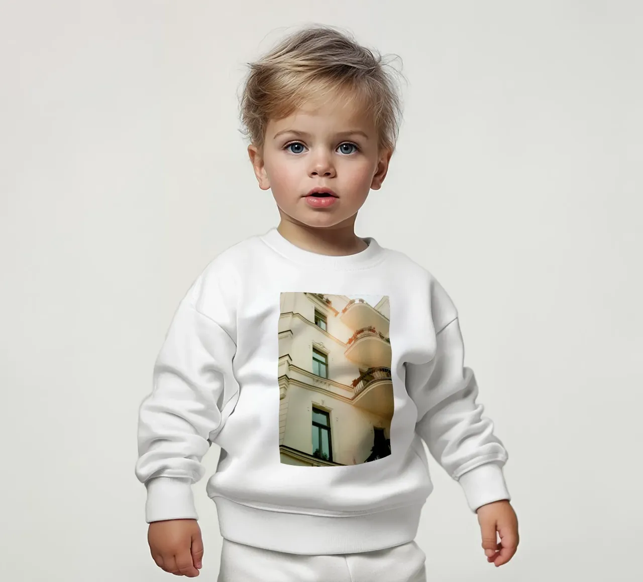 Analog Series Flares On Architecture Baby Sweatshirt von Sebastian Hilgetag