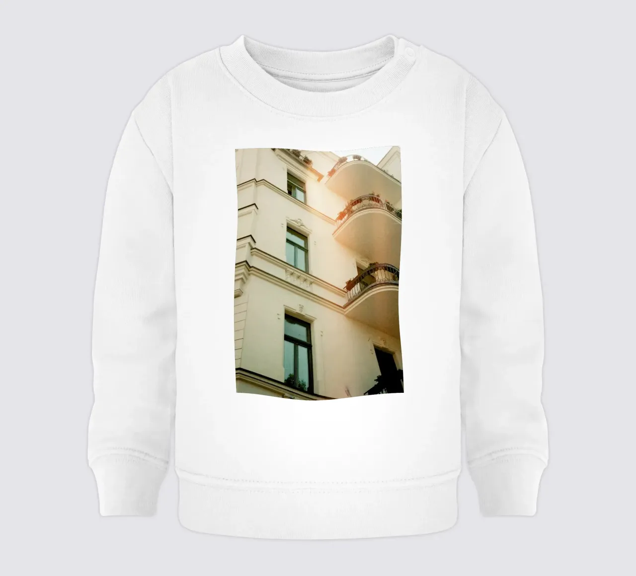 Analog Series Flares On Architecture Baby Sweatshirt von Sebastian Hilgetag