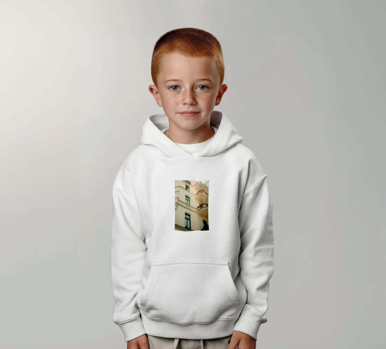 Analog Series Flares On Architecture sudadera con capucha para niño de Sebastian Hilgetag