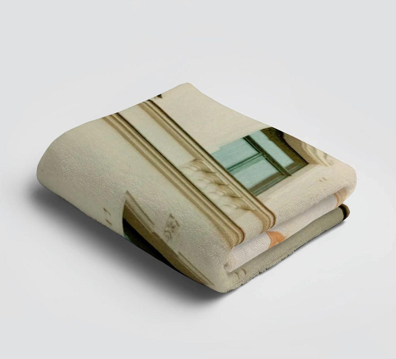 Analog Series Flares On Architecture towel by Sebastian Hilgetag
