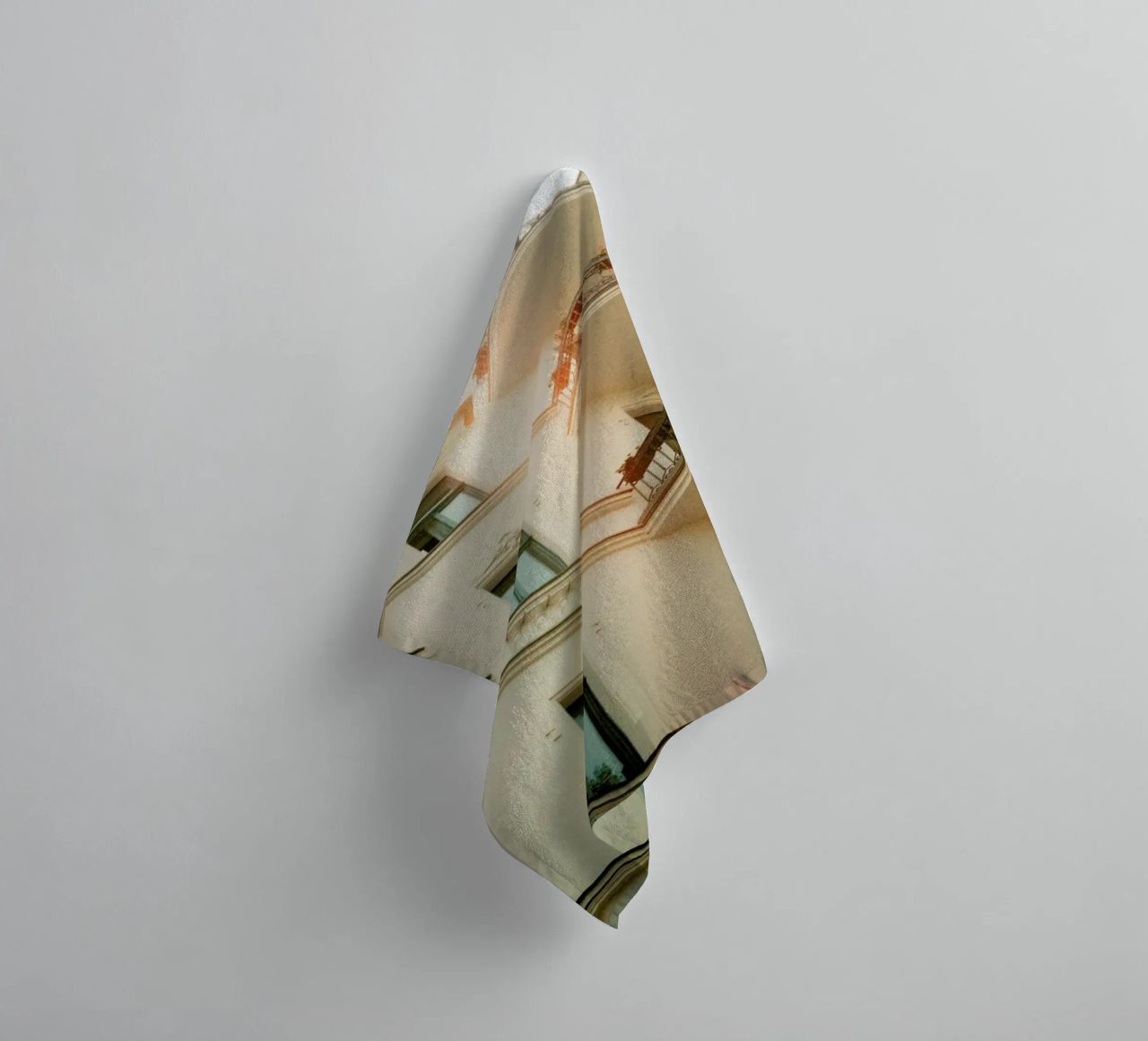 Analog Series Flares On Architecture towel by Sebastian Hilgetag
