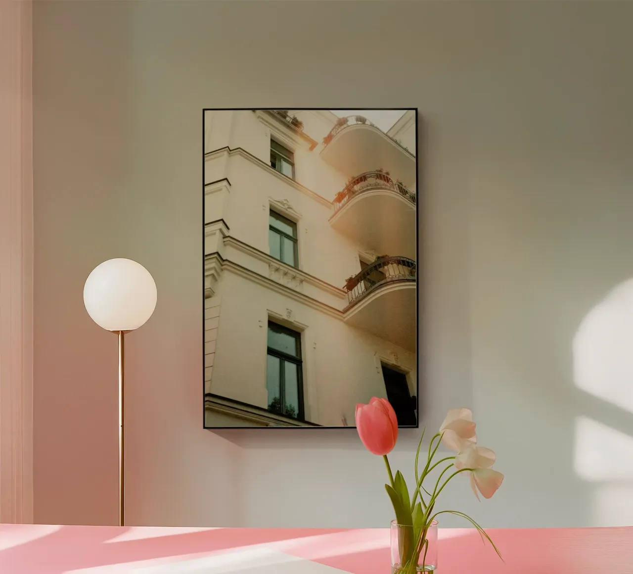 Analog Series Flares On Architecture plexiglas de Sebastian Hilgetag