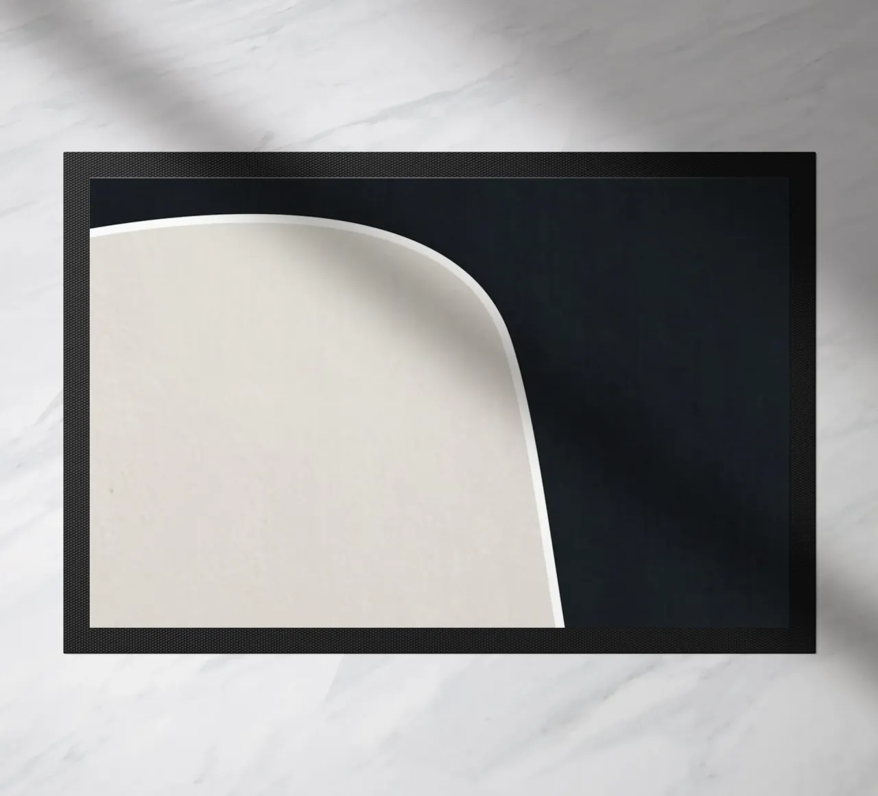 simple geometric abstract felpudo de vintageshop