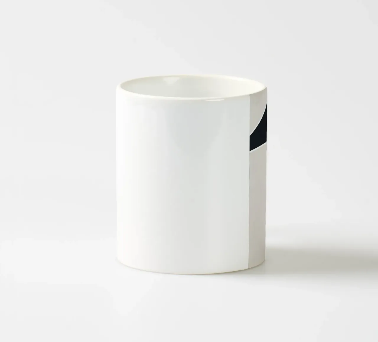 simple geometric abstract Keramik Tasse von vintageshop