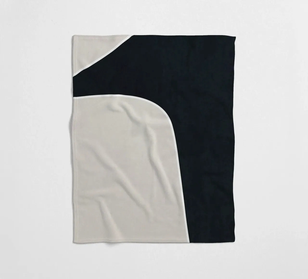 simple geometric abstract coperta in pile da vintageshop