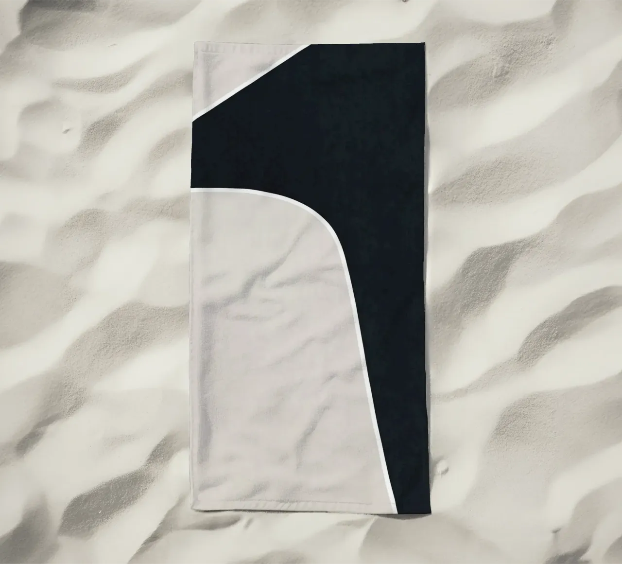 simple geometric abstract telo mare da vintageshop