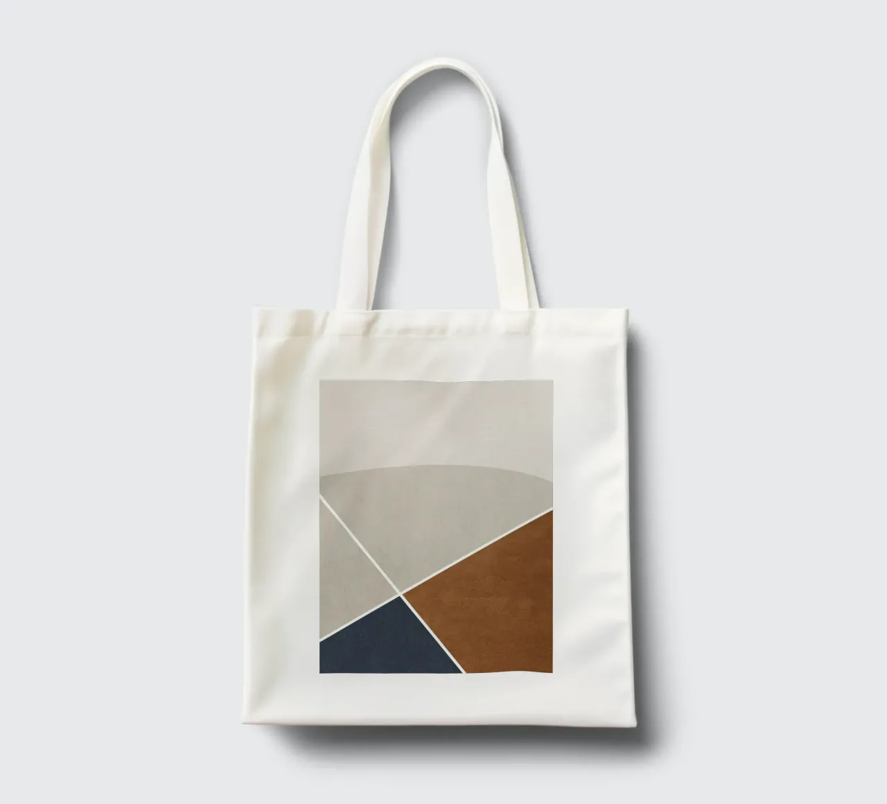 abstract geometric simple circular tote bag de vintageshop