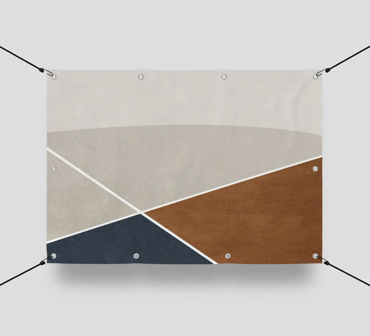 abstract geometric simple circular telo in pvc da vintageshop