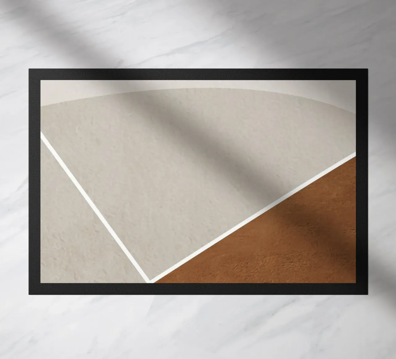 abstract geometric simple circular Fußmatte von vintageshop