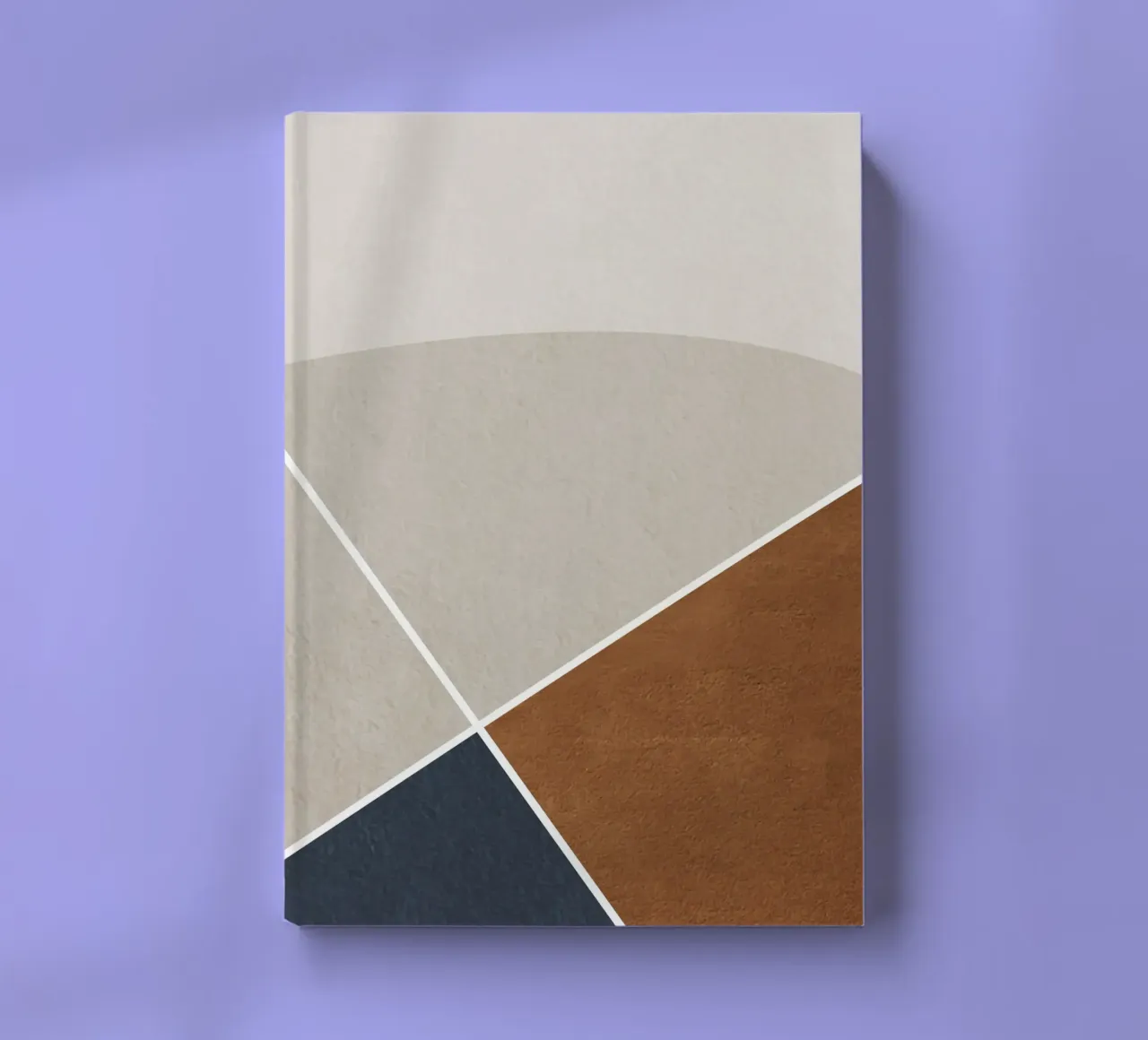 abstract geometric simple circular notebook by vintageshop