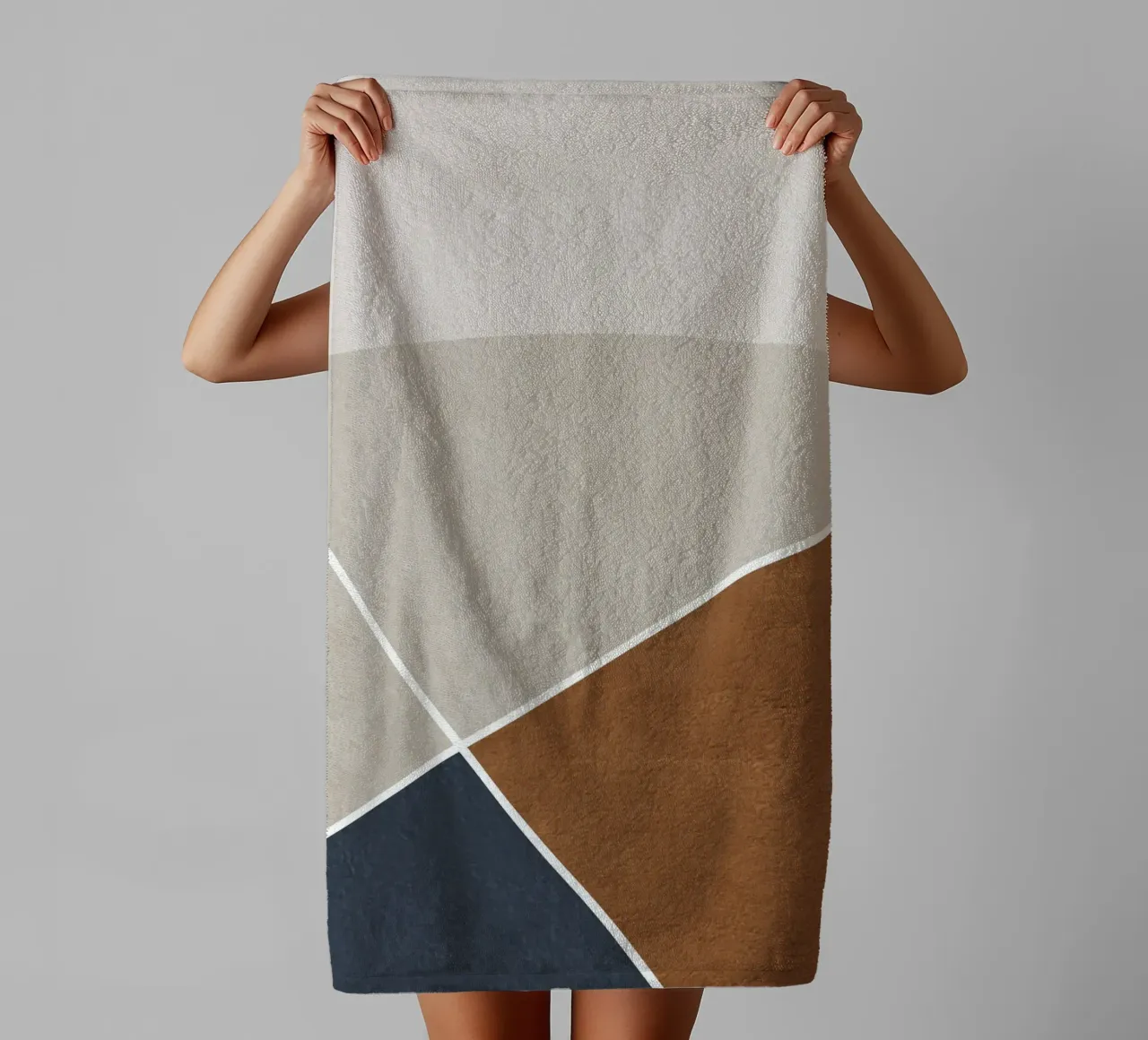 abstract geometric simple circular asciugamano da bagno da vintageshop