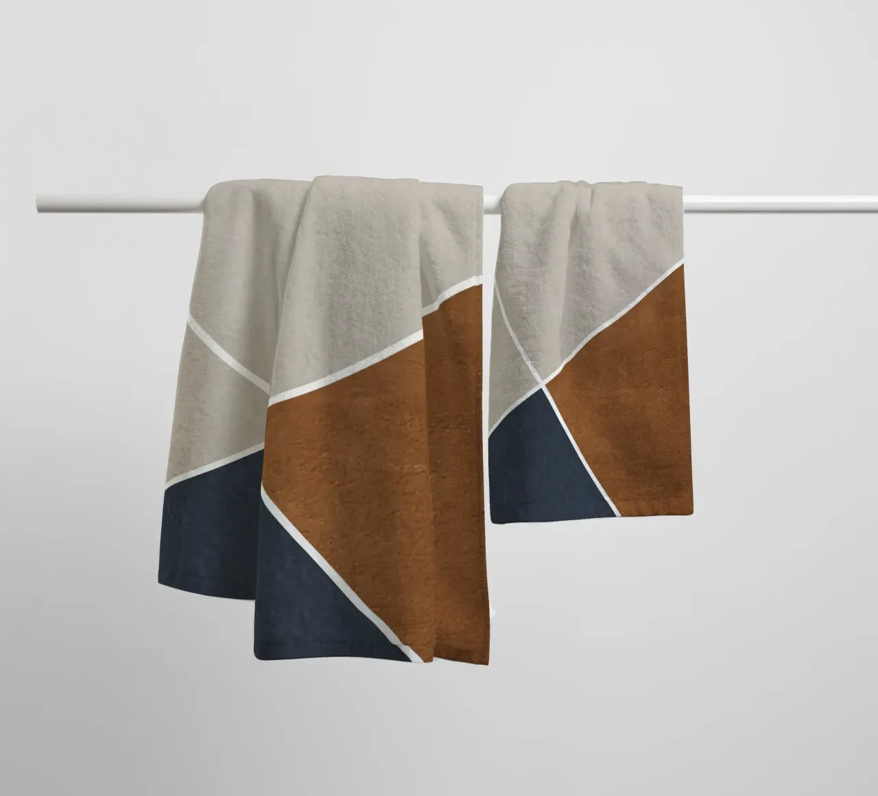 abstract geometric simple circular asciugamano da bagno da vintageshop