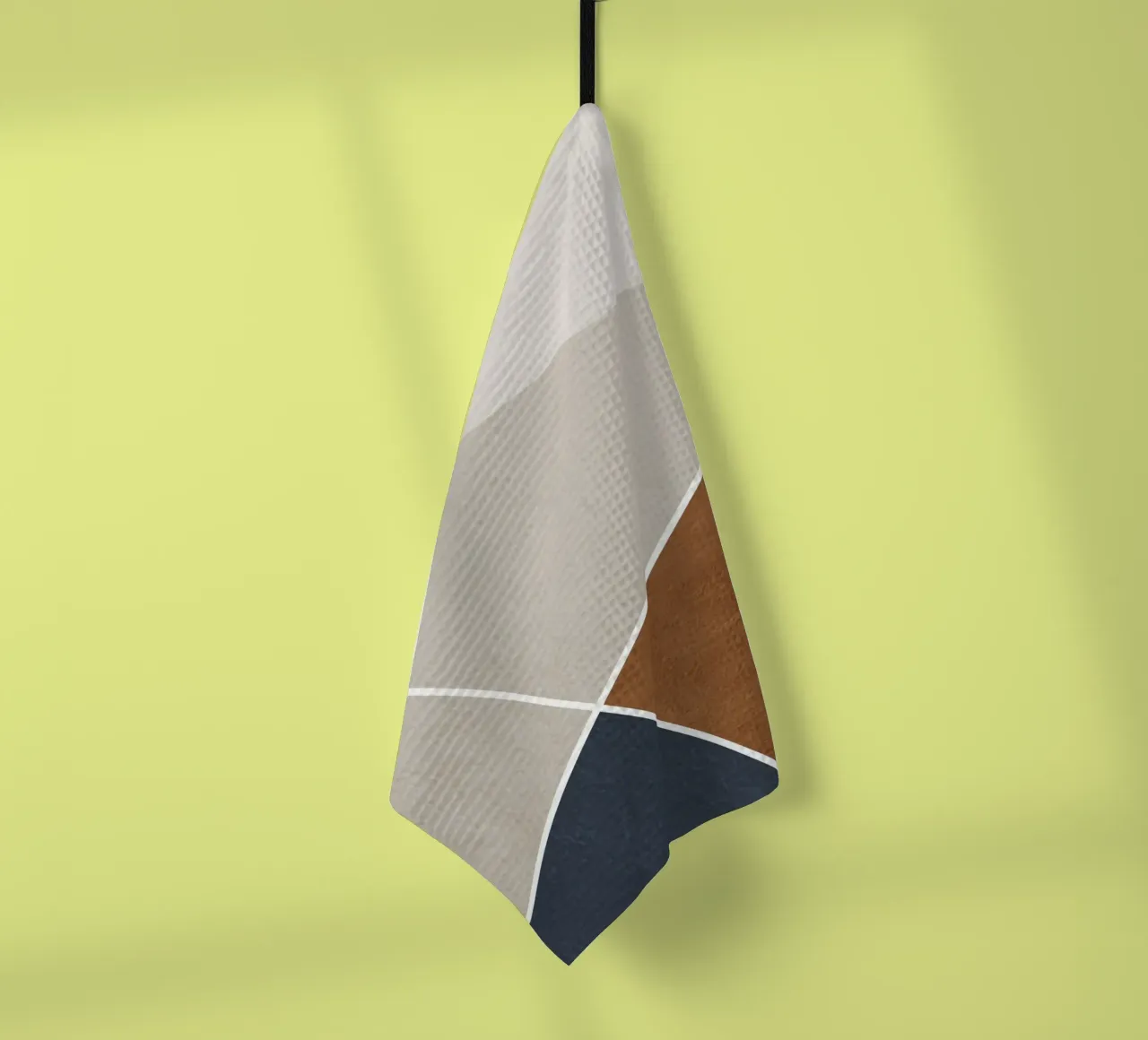 abstract geometric simple circular canovaccio da cucina da vintageshop