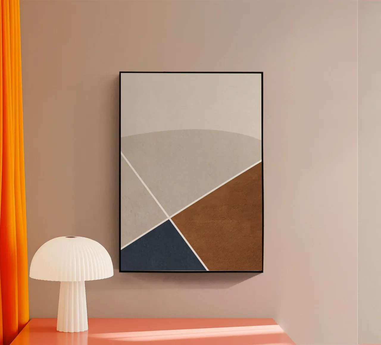 abstract geometric simple circular plexiglass da vintageshop