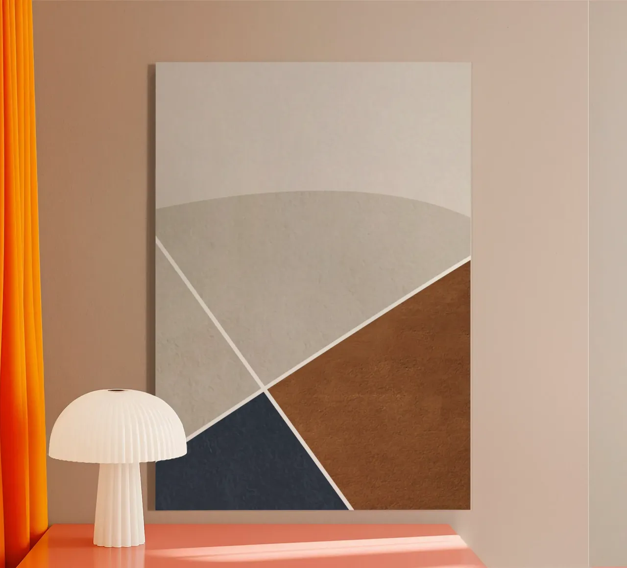 abstract geometric simple circular plexiglass da vintageshop