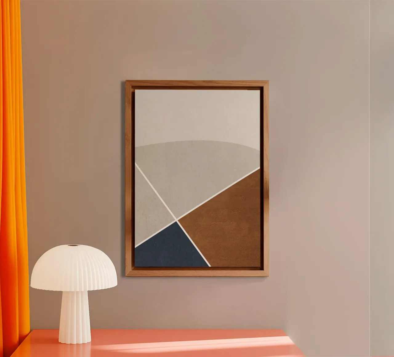 abstract geometric simple circular alluminio dibond da vintageshop