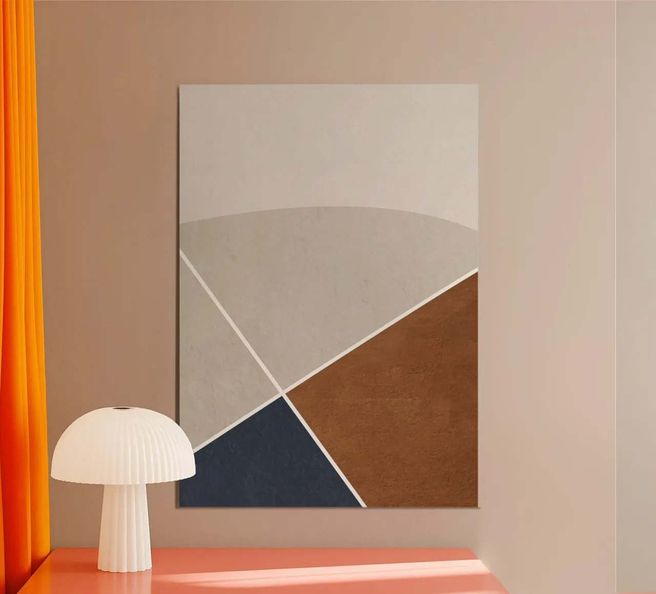 abstract geometric simple circular alluminio dibond da vintageshop