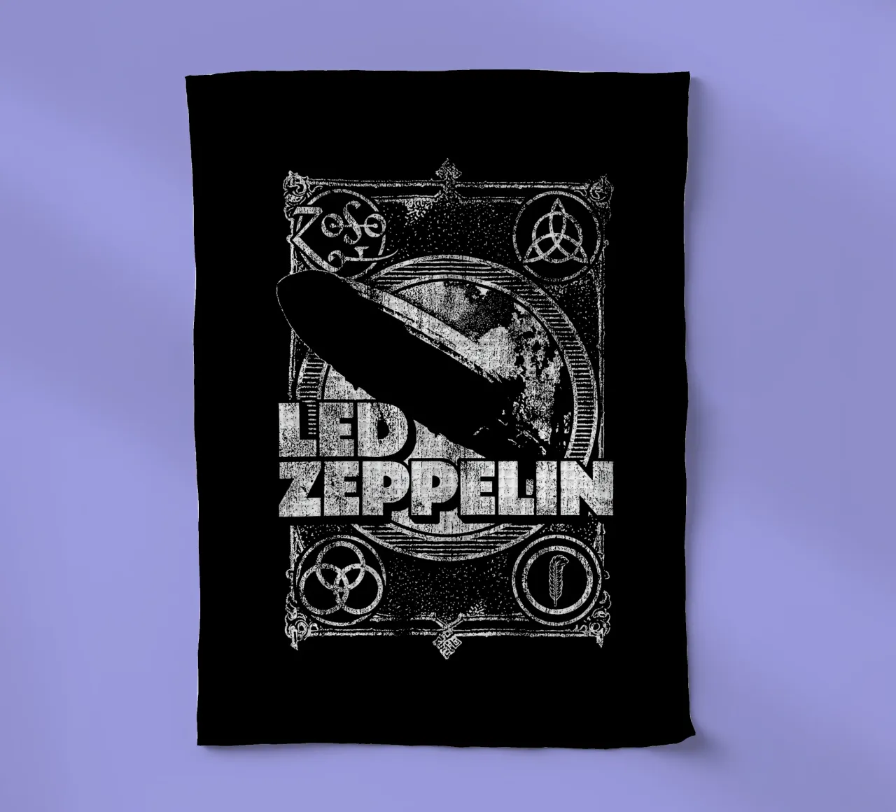 Led Zeppelin - Black And White canovaccio da cucina da Gage Gottlieb