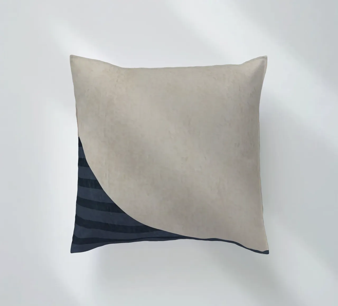 organic geometric abstract with stripes cuscino da vintageshop