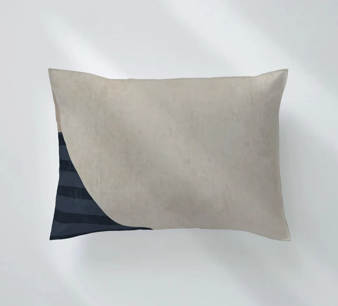 organic geometric abstract with stripes cuscino da vintageshop
