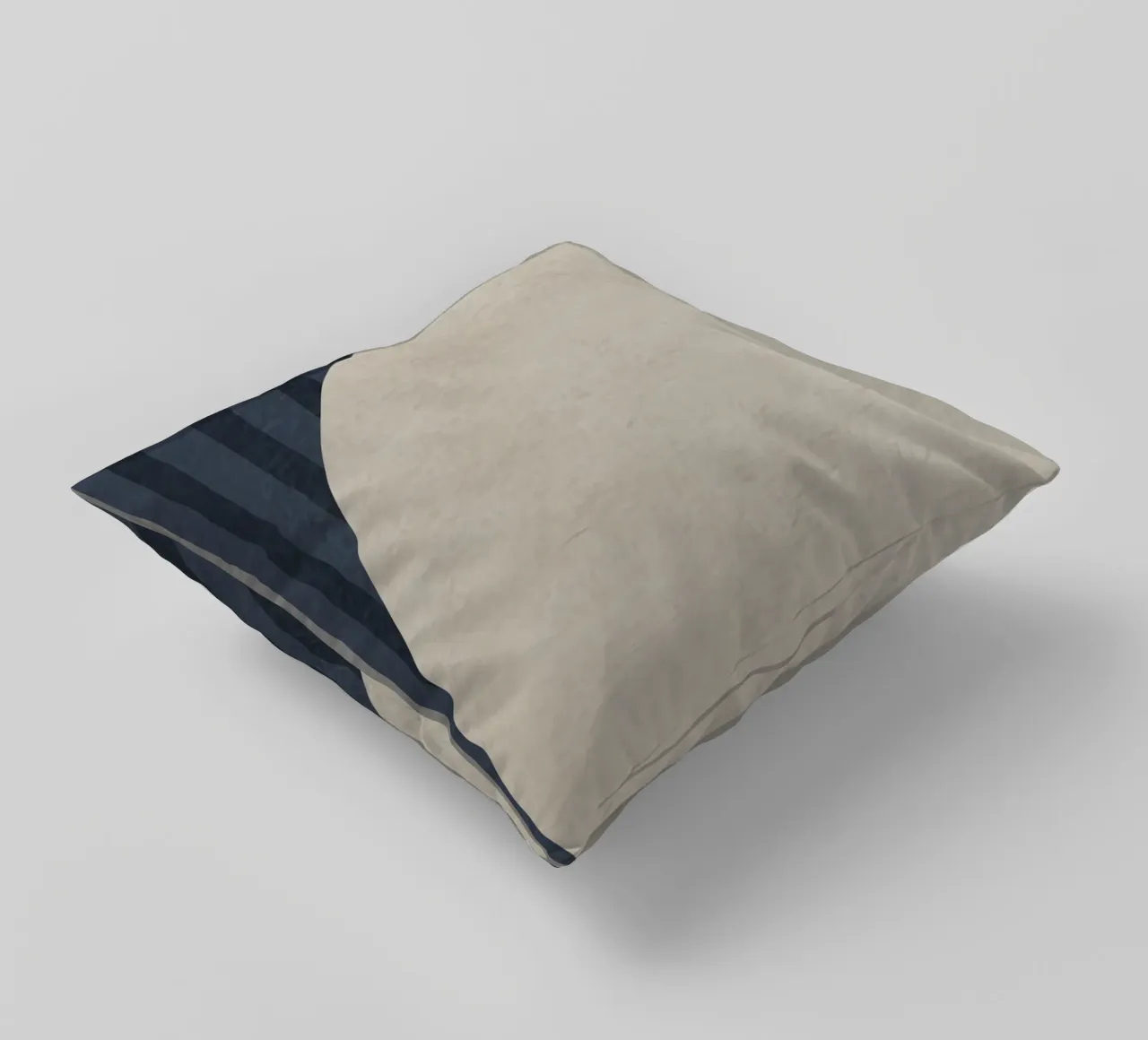 organic geometric abstract with stripes cuscino da vintageshop