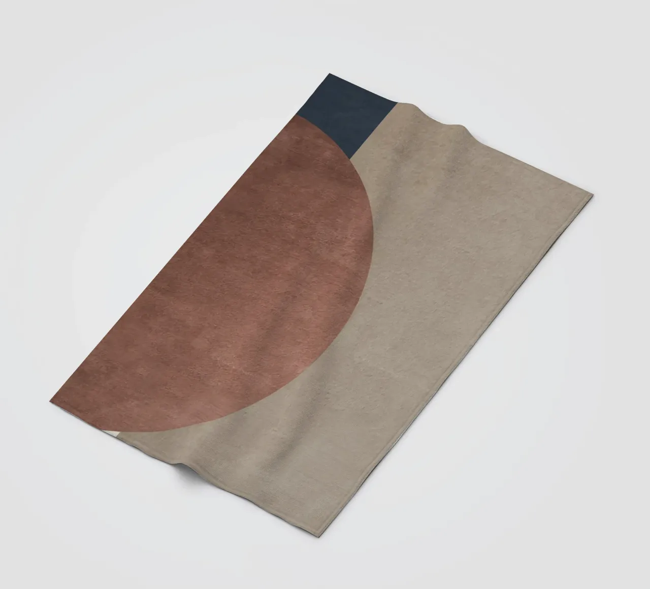 organic geometric abstract boho 1 coperta in pile da vintageshop