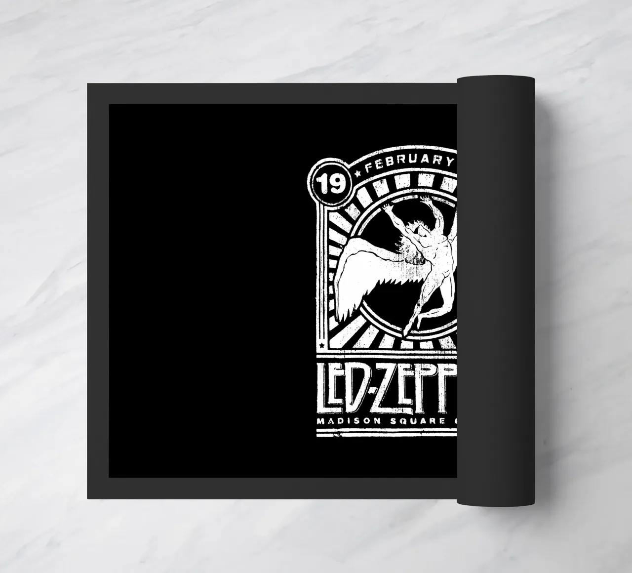 Led Zeppelin - White Typography zerbino da Gage Gottlieb