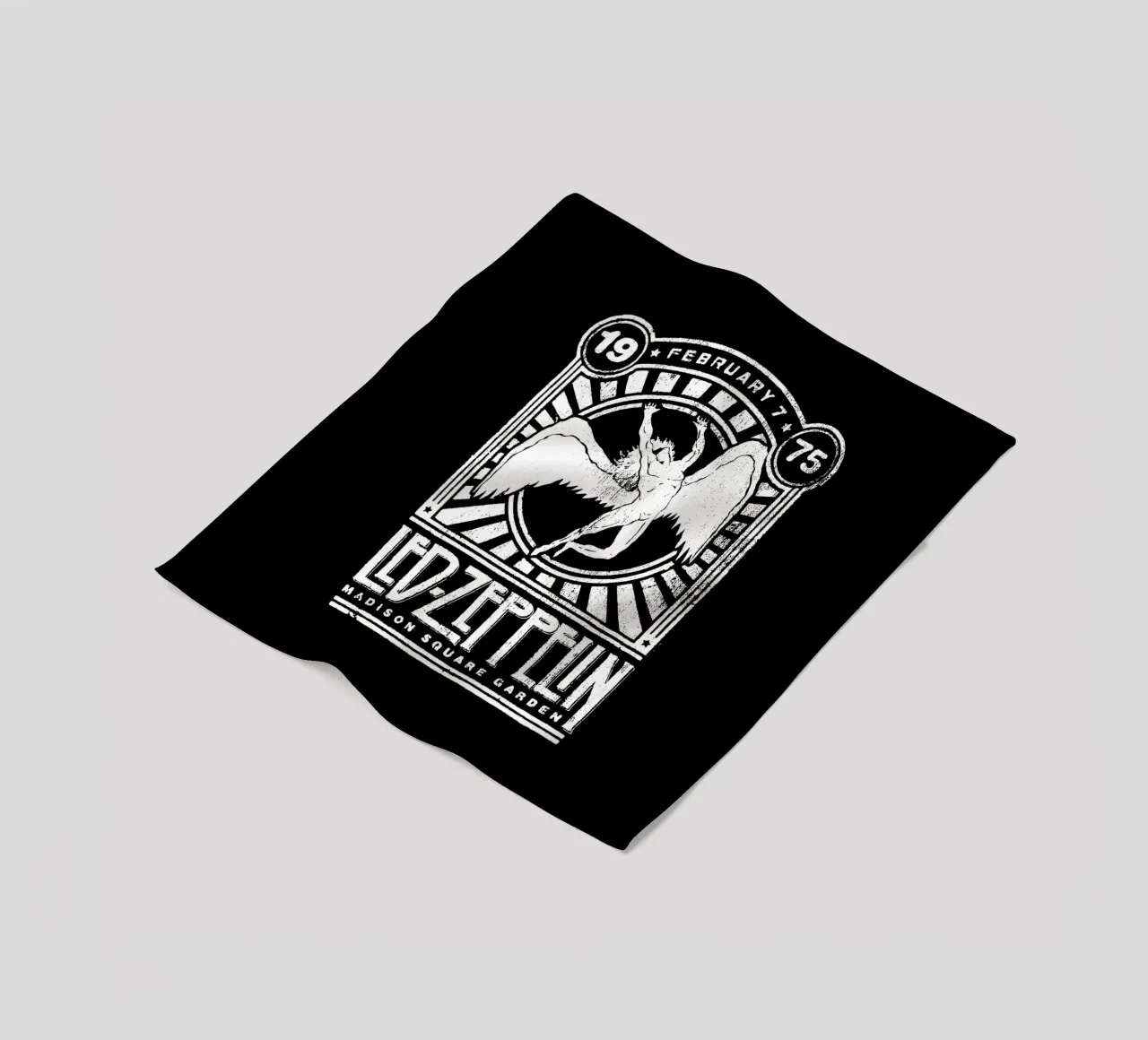 Led Zeppelin - White Typography Fleecedecke von Gage Gottlieb
