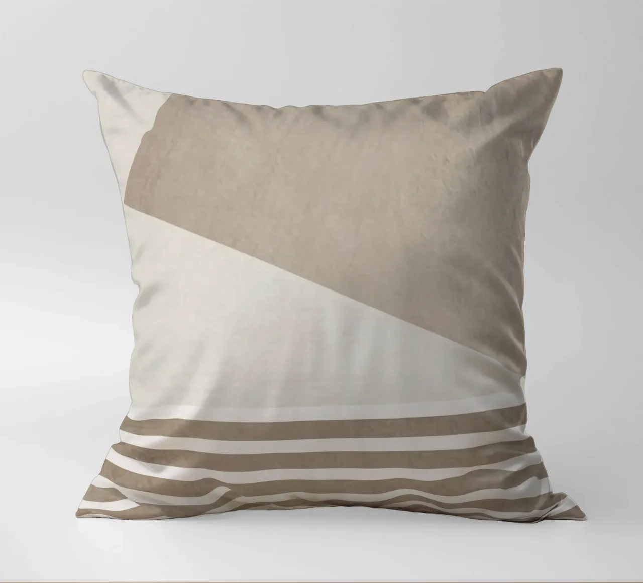 gray monochrome geometric abstract cuscino da vintageshop