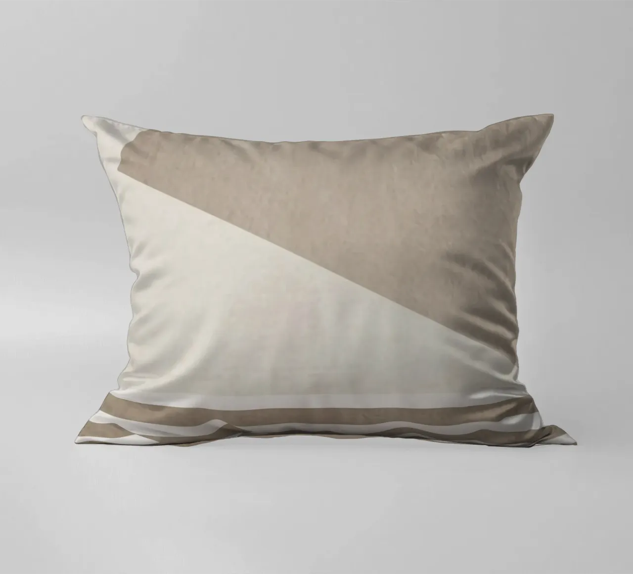gray monochrome geometric abstract cuscino da vintageshop