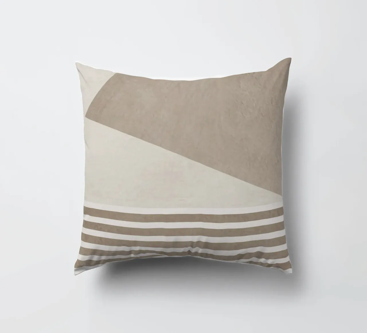 gray monochrome geometric abstract cuscino da vintageshop