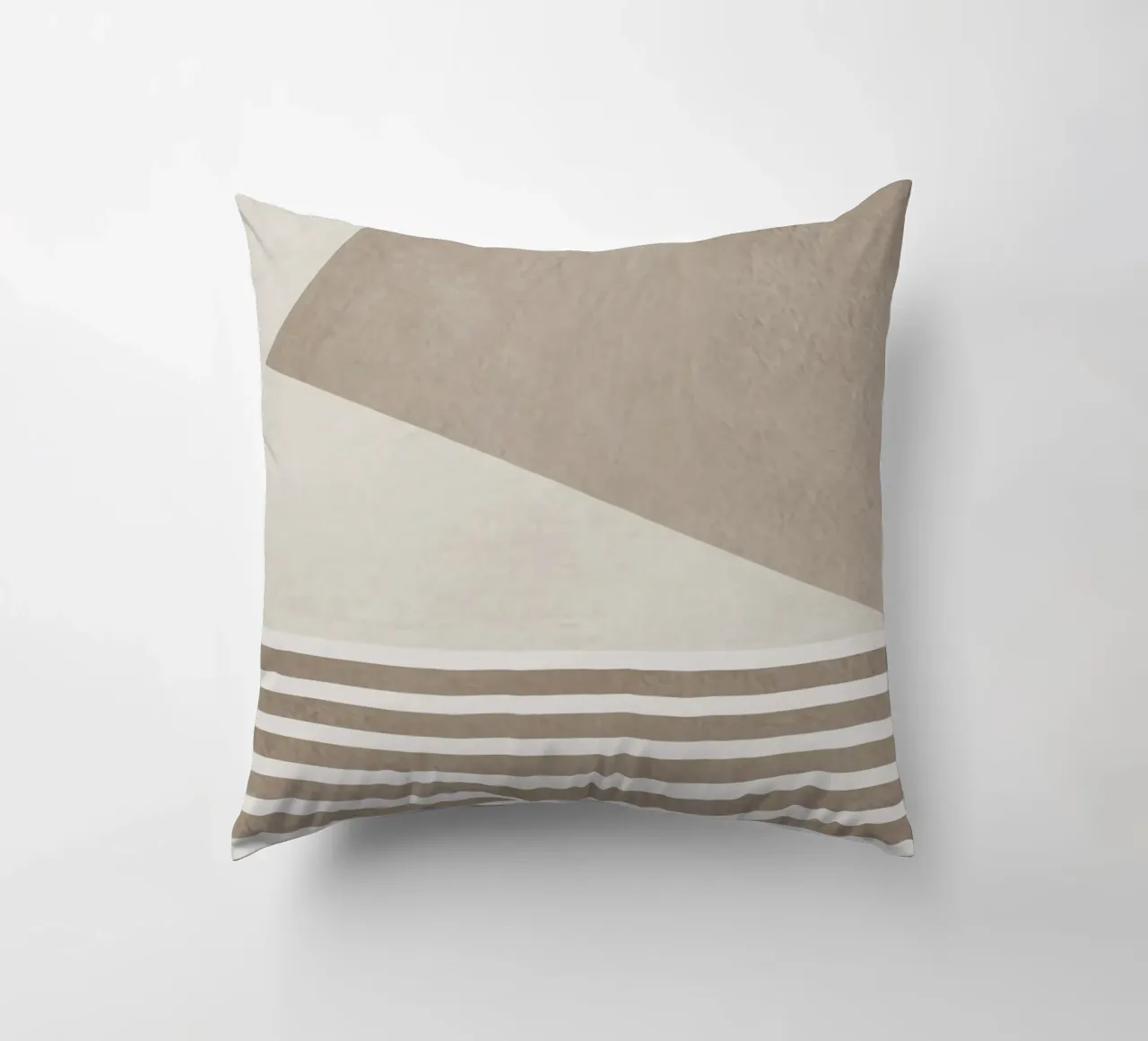 gray monochrome geometric abstract cuscino da vintageshop