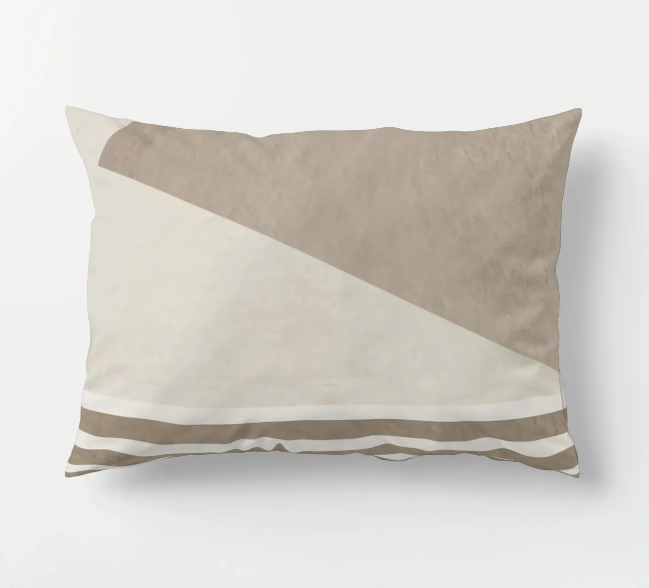 gray monochrome geometric abstract cuscino da vintageshop