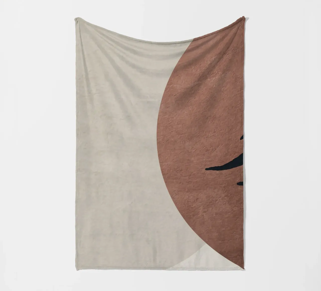 abstract geometric boho coperta in pile da vintageshop