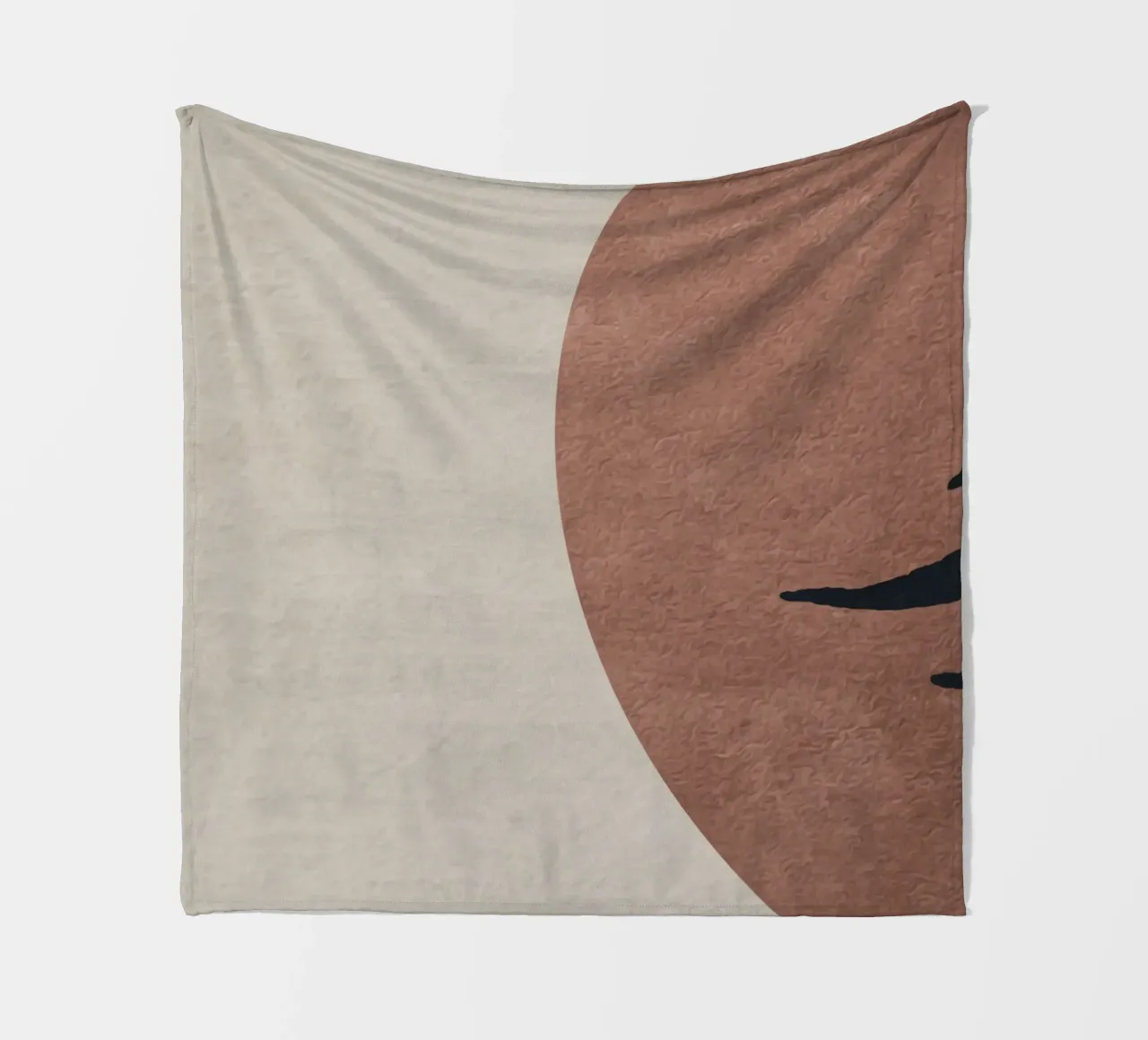 abstract geometric boho coperta in pile da vintageshop