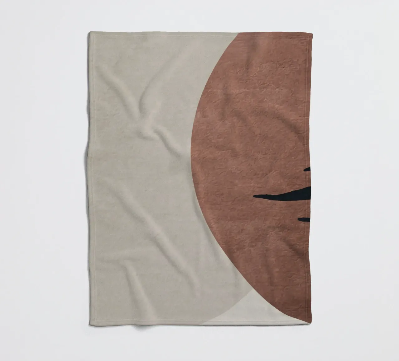 abstract geometric boho coperta in pile da vintageshop