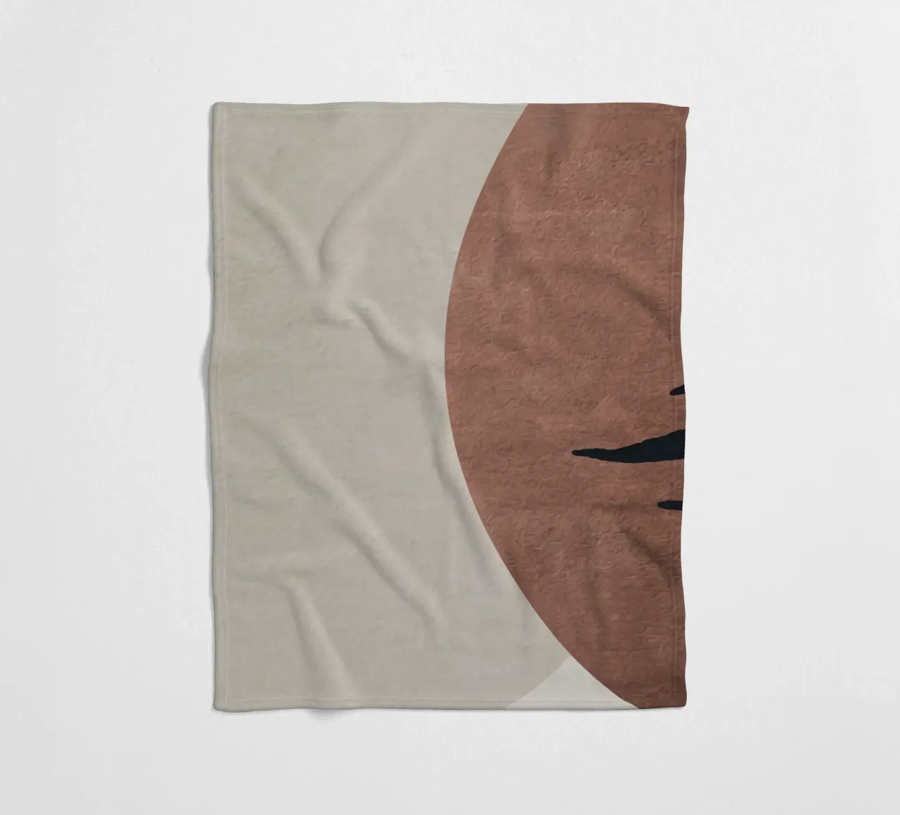 abstract geometric boho coperta in pile da vintageshop
