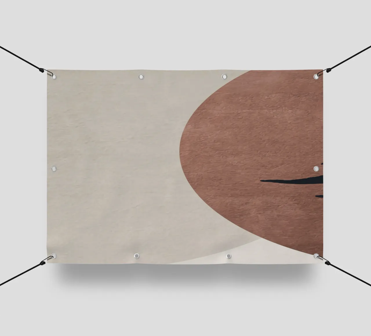 abstract geometric boho telo in pvc da vintageshop