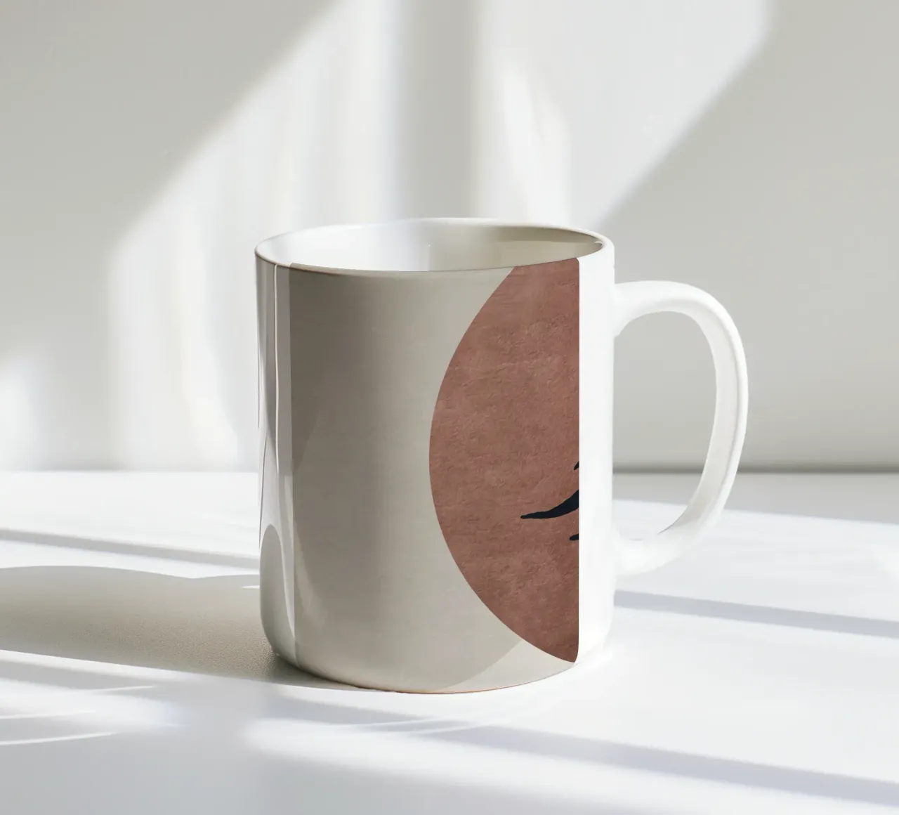 abstract geometric boho tazza in ceramica da vintageshop