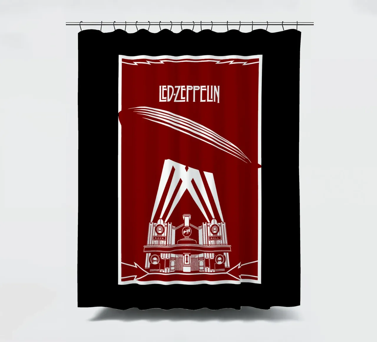 Led Zeppelin - Red tenda da doccia da Gage Gottlieb