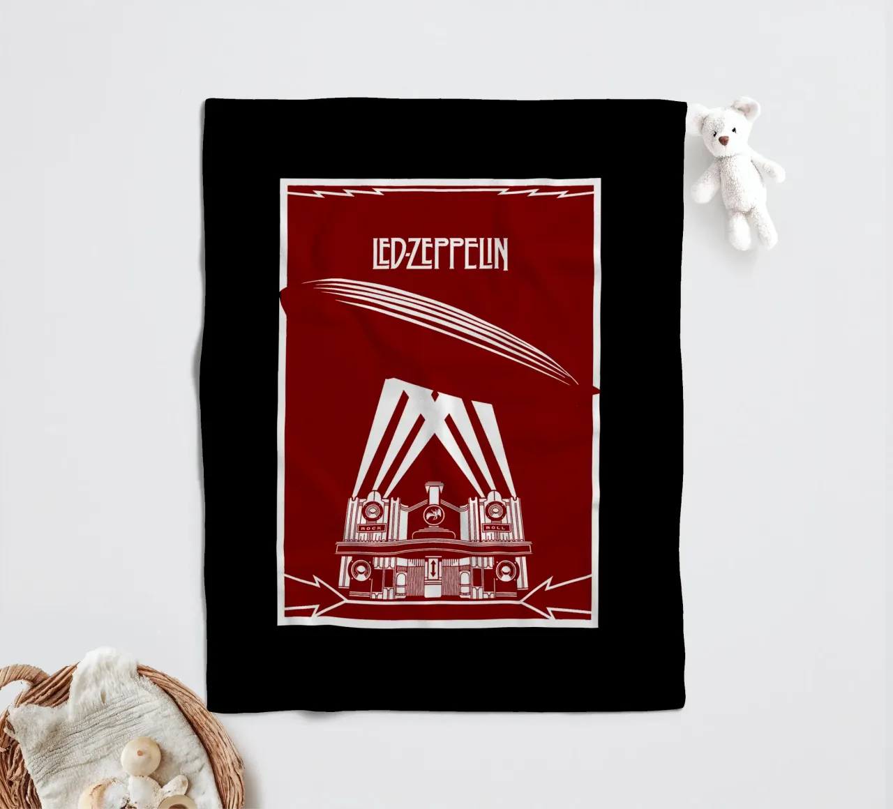 Led Zeppelin - Red coperta in pile da Gage Gottlieb
