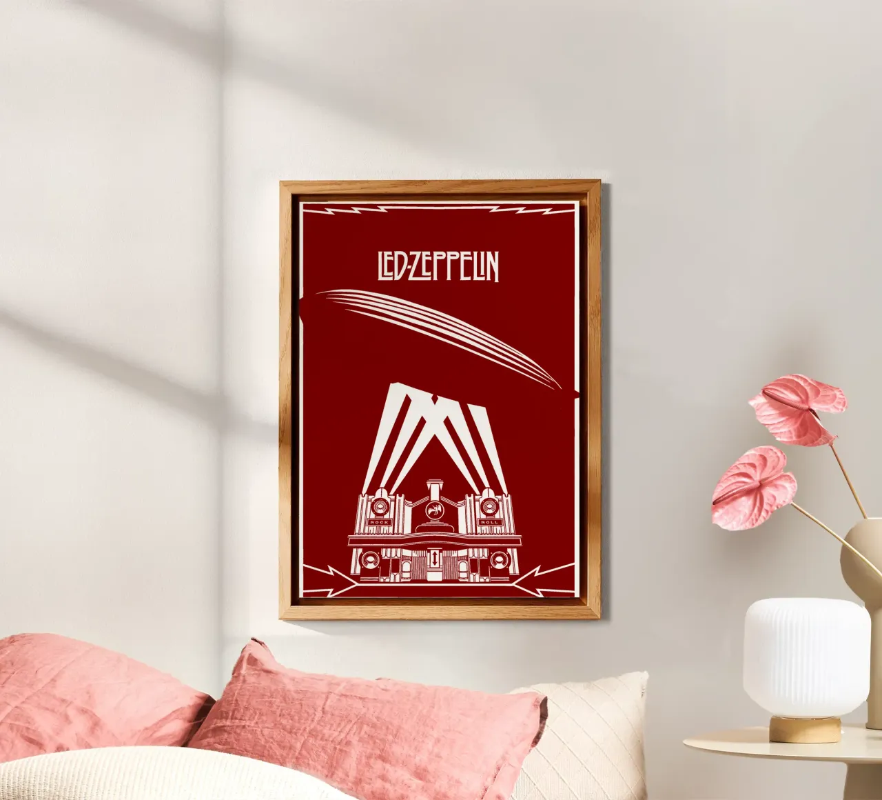 Led Zeppelin - Red alluminio dibond da Gage Gottlieb